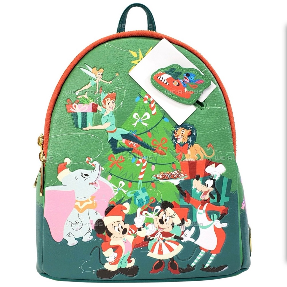 NWT Disney Loungefly Mini Backpack Classic Christmas Glow in the Dark